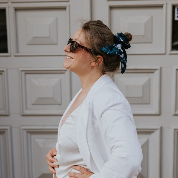 Frotka do włosów BEE giga z kokardką