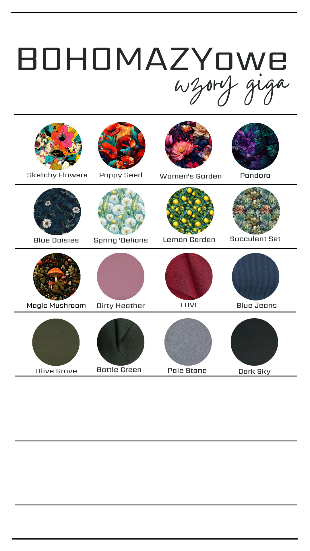 Wzory dostępne na sklepie(5)